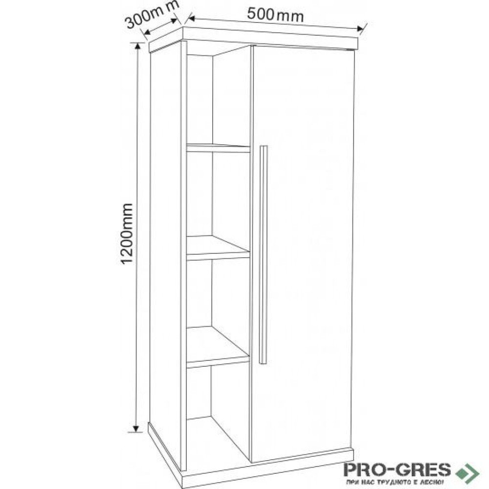 Колона за баня PVC, 50×120см, Inter Ceramic ICP 5030 2