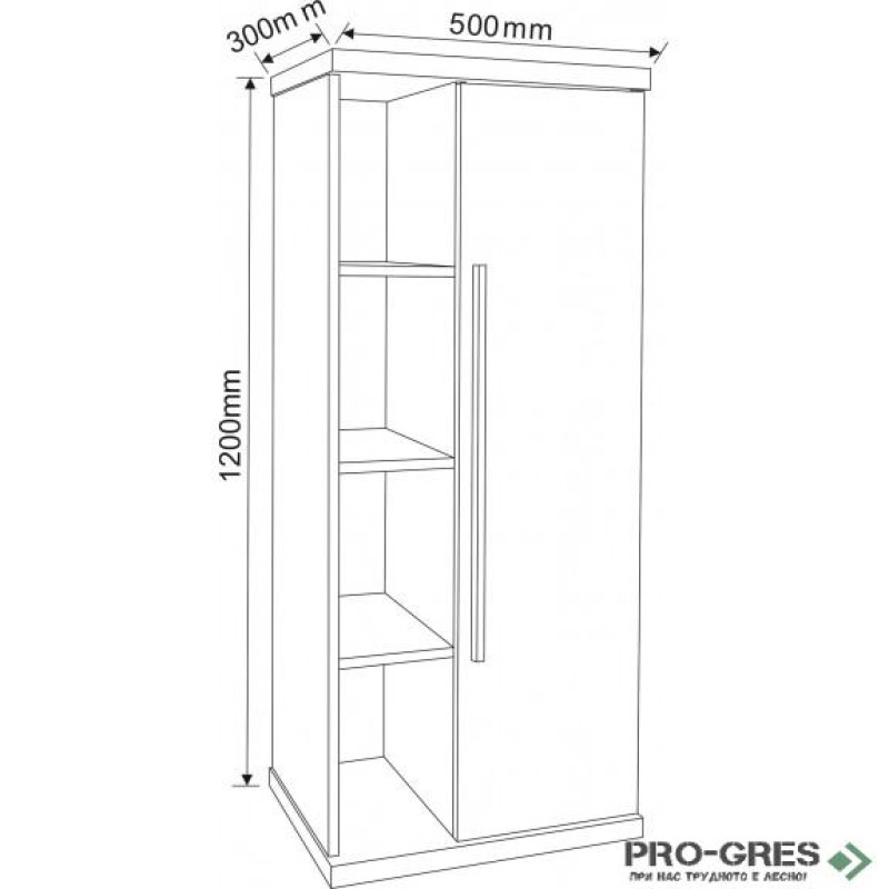 Колона за баня PVC, 50×120см, Inter Ceramic ICP 5030 2