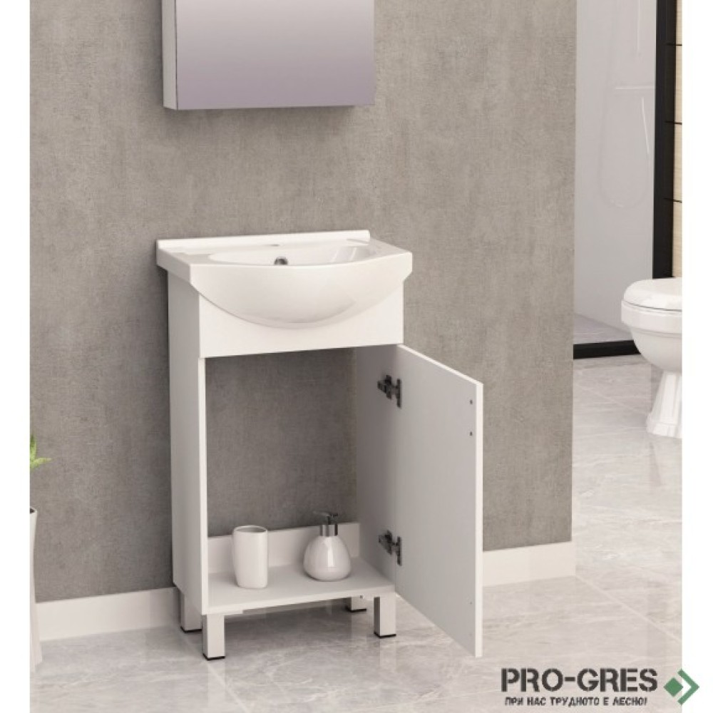 Стоящ PVC шкаф за баня 50см, Inter Ceramic ICP 5035