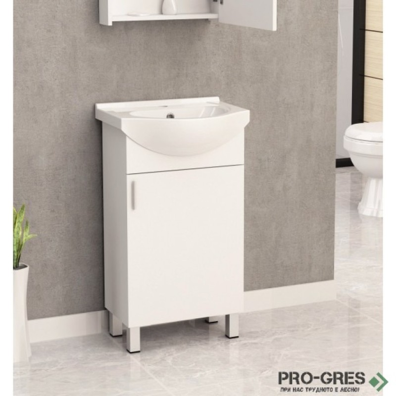 Стоящ PVC шкаф за баня 50см, Inter Ceramic ICP 5035
