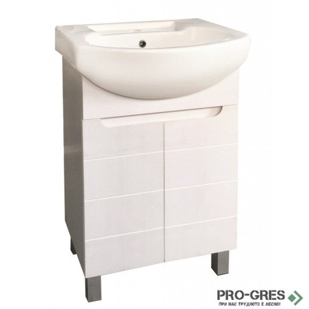 Долен PVC шкаф за баня 50см, Inter Ceramic ICP 5041 NEW