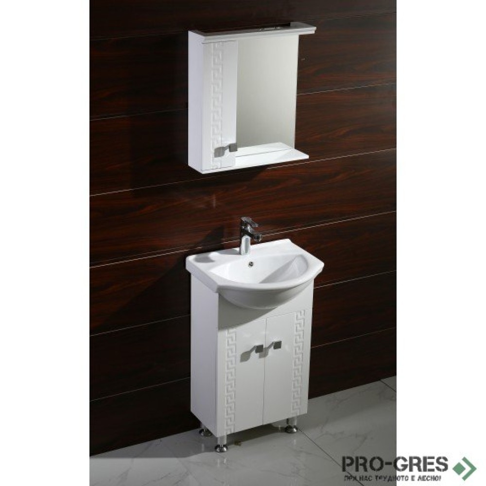 Стоящ PVC шкаф за баня 50см “СПЕНСЪР”, Inter Ceramic ICP 5050S 