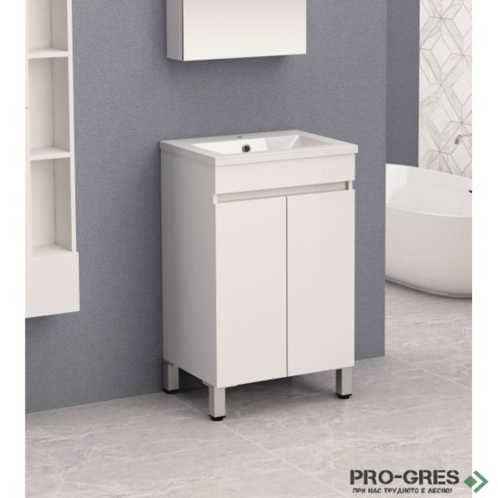 Стоящ PVC шкаф за бяна 50см, Inter Ceramic ICP 5081