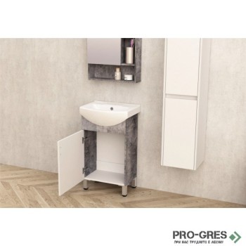 Стоящ PVC шкаф за баня "АРИЯ" 50см, Inter Ceramic ICP 5086-2 Стоящ PVC шкаф за баня "АРИЯ" 50см, Inter Ceramic ICP 5086-2