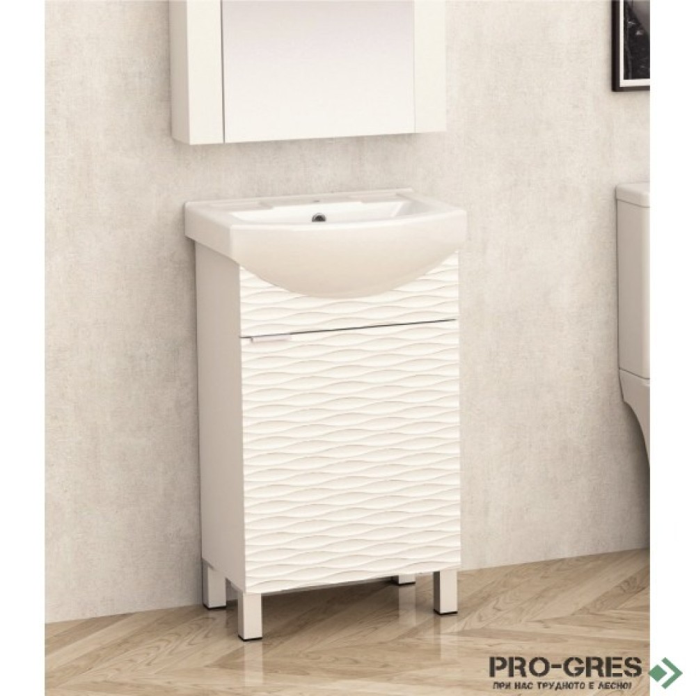 СтоящPVC шкаф за баня 50см, Inter Ceramic ICP 5091