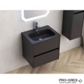 Долен шкаф за баня 60cm Блейк, черен мат, Inter Ceramic ICP 5955MB БЛЕЙК