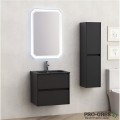 Долен шкаф за баня 60cm Блейк, черен мат, Inter Ceramic ICP 5955MB БЛЕЙК