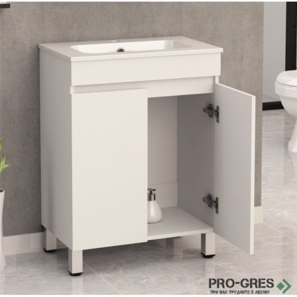 Стоящ PVC шкаф за баня 60см, Inter Ceramic ICP 5981