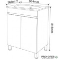 Стоящ PVC шкаф за баня 60см, Inter Ceramic ICP 5981