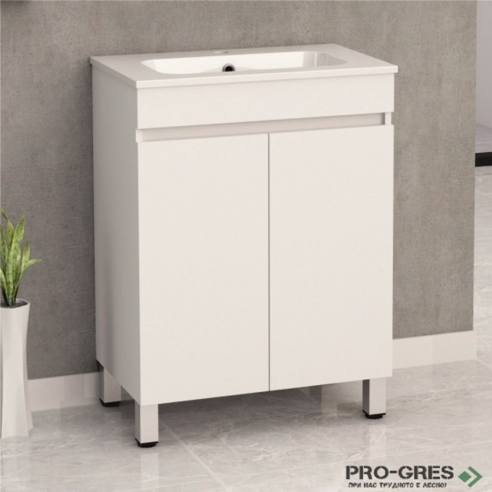 Стоящ PVC шкаф за баня 60см, Inter Ceramic ICP 5981
