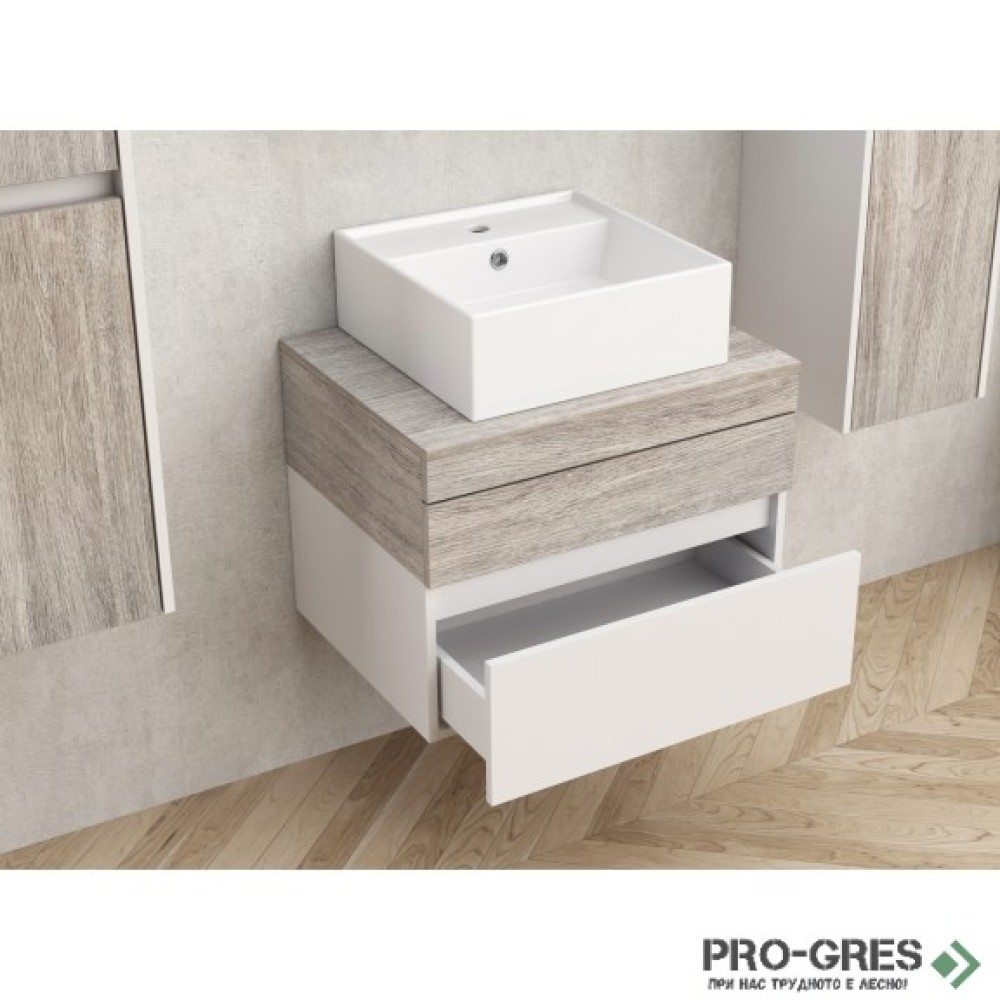 Плот за баня PVC, без умивалник, "АНЕЛИЯ" 60см, Inter Ceramic ICP 6020W