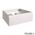 PVC модул/чекмедже за монтаж под плот 60 см бял ICP 6023-1