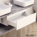 PVC модул/чекмедже за монтаж под плот 60 см бял ICP 6023-2