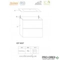 Долен PVC шкаф за баня 60см, Inter Ceramic ICP 6027