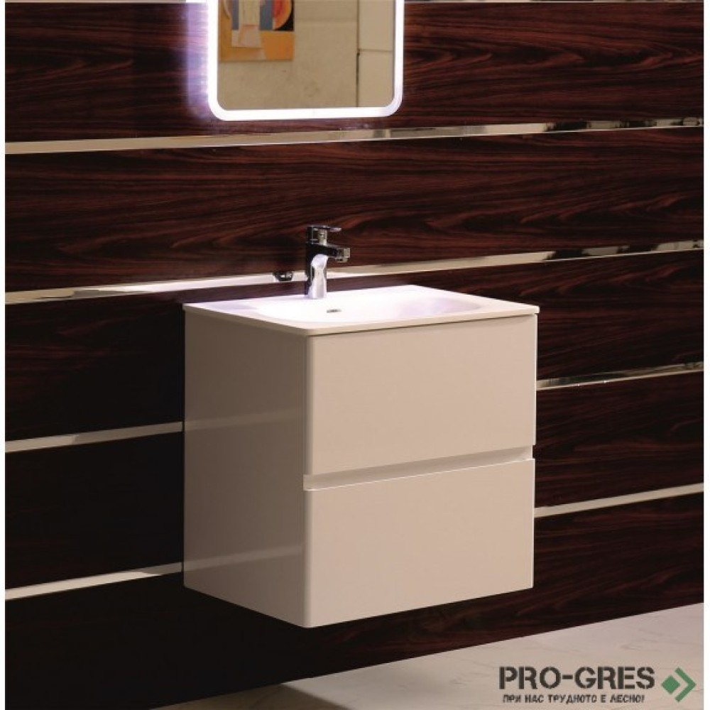 Долен PVC шкаф за баня 60см, Inter Ceramic ICP 6027