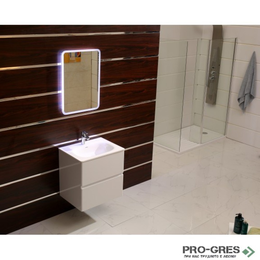 Долен PVC шкаф за баня 60см, Inter Ceramic ICP 6027