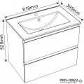 Шкаф за баня с мивка, PVC, бял, Inter Ceramic ICP 6038-50 МОНЦА Шкаф за баня с мивка, PVC, бял, Inter Ceramic ICP 6038-50 МОНЦА