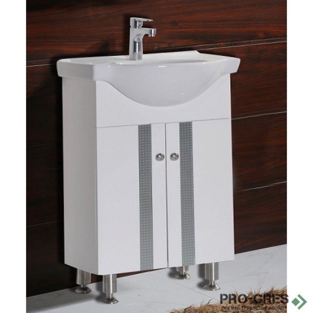 Стоящ PVC шкаф за баня 60см, Inter Ceramic ICP 6042