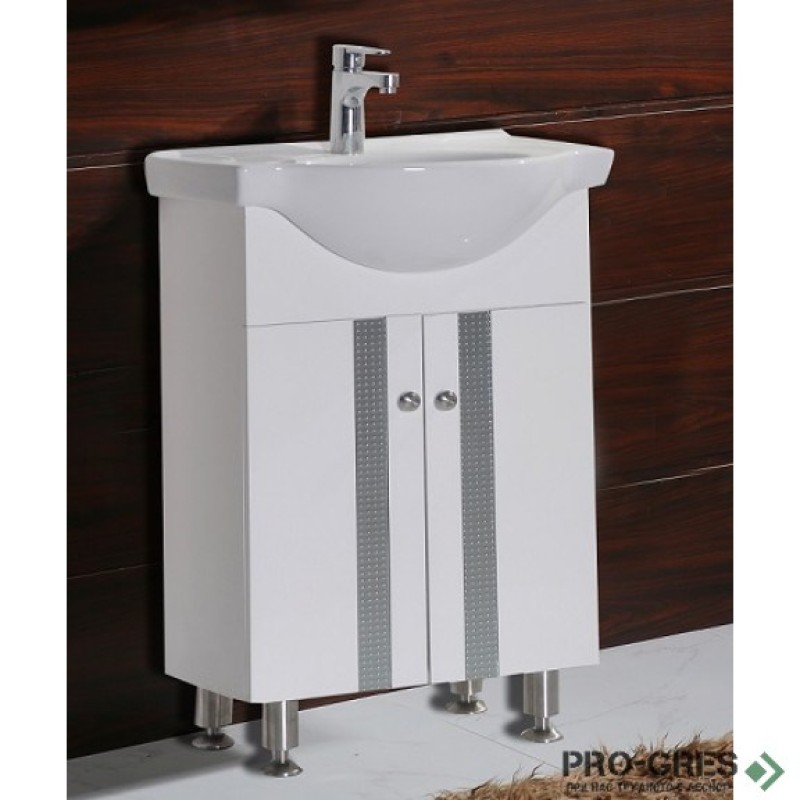 Стоящ PVC шкаф за баня 60см, Inter Ceramic ICP 6042