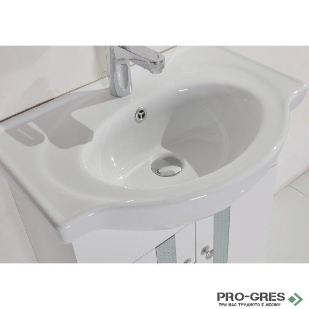Стоящ PVC шкаф за баня 60см, Inter Ceramic ICP 6042