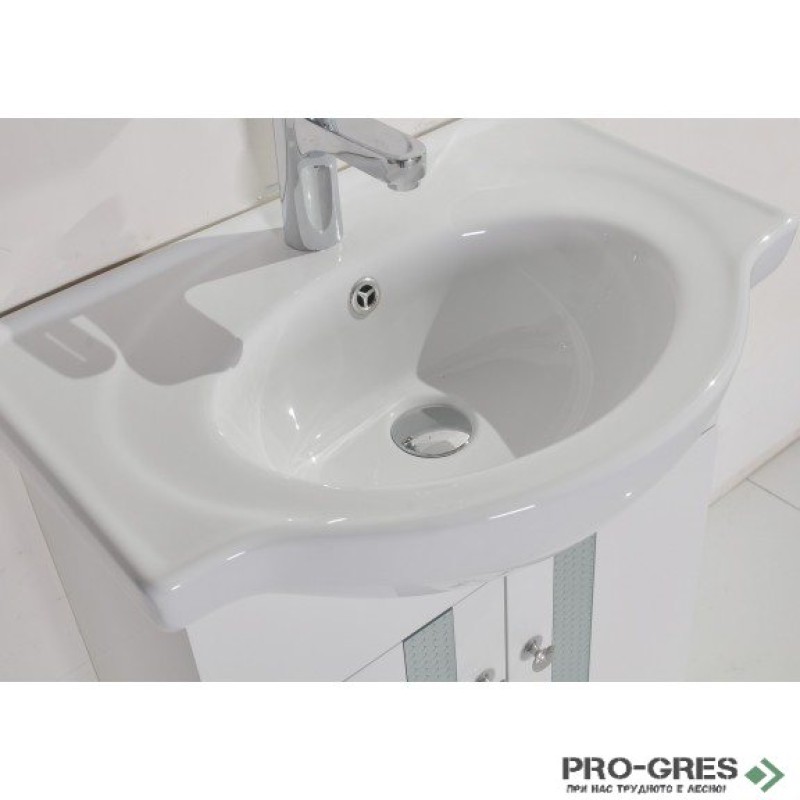 Стоящ PVC шкаф за баня 60см, Inter Ceramic ICP 6042