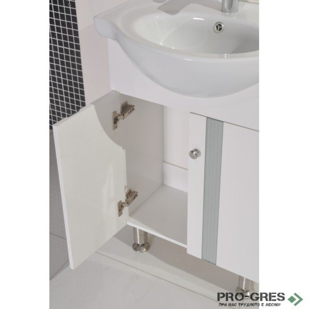 Стоящ PVC шкаф за баня 60см, Inter Ceramic ICP 6042