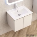 Долен шкаф за баня 60cm, с мивка, бял мат, Inter Ceramic ICP 6045+5955