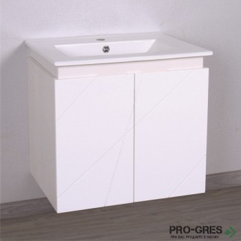 Долен шкаф за баня с умивалник, Inter Ceramic  ICP 6046 W