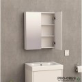 Горен огледален PVC шкаф за баня, 60×70, Inter Ceramic ICP 6049-2/6070 WHITE