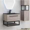 Шкаф за баня дървесен PVC с чекмедже и мивка, Inter Ceramic  ICP 6050-020