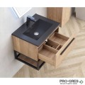Шкаф за баня дървесен PVC с чекмедже и мивка, Inter Ceramic ICP 6050-039 СИМОН