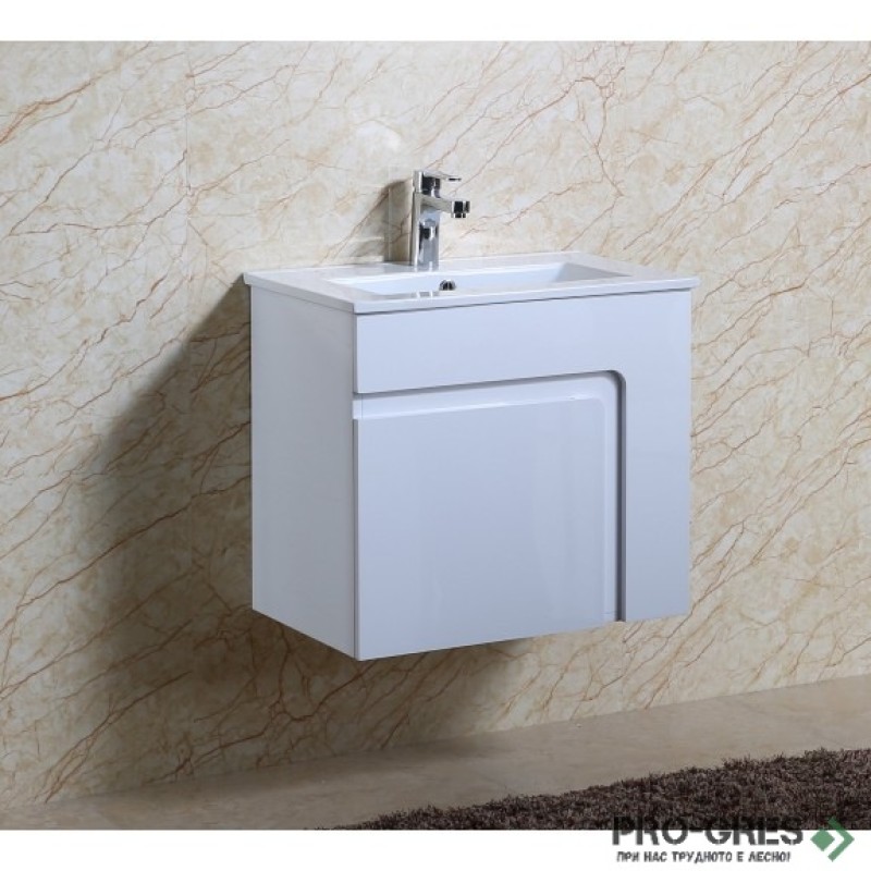 Долен PVC шкаф за баня 60см, Inter Ceramic ICP 6055W