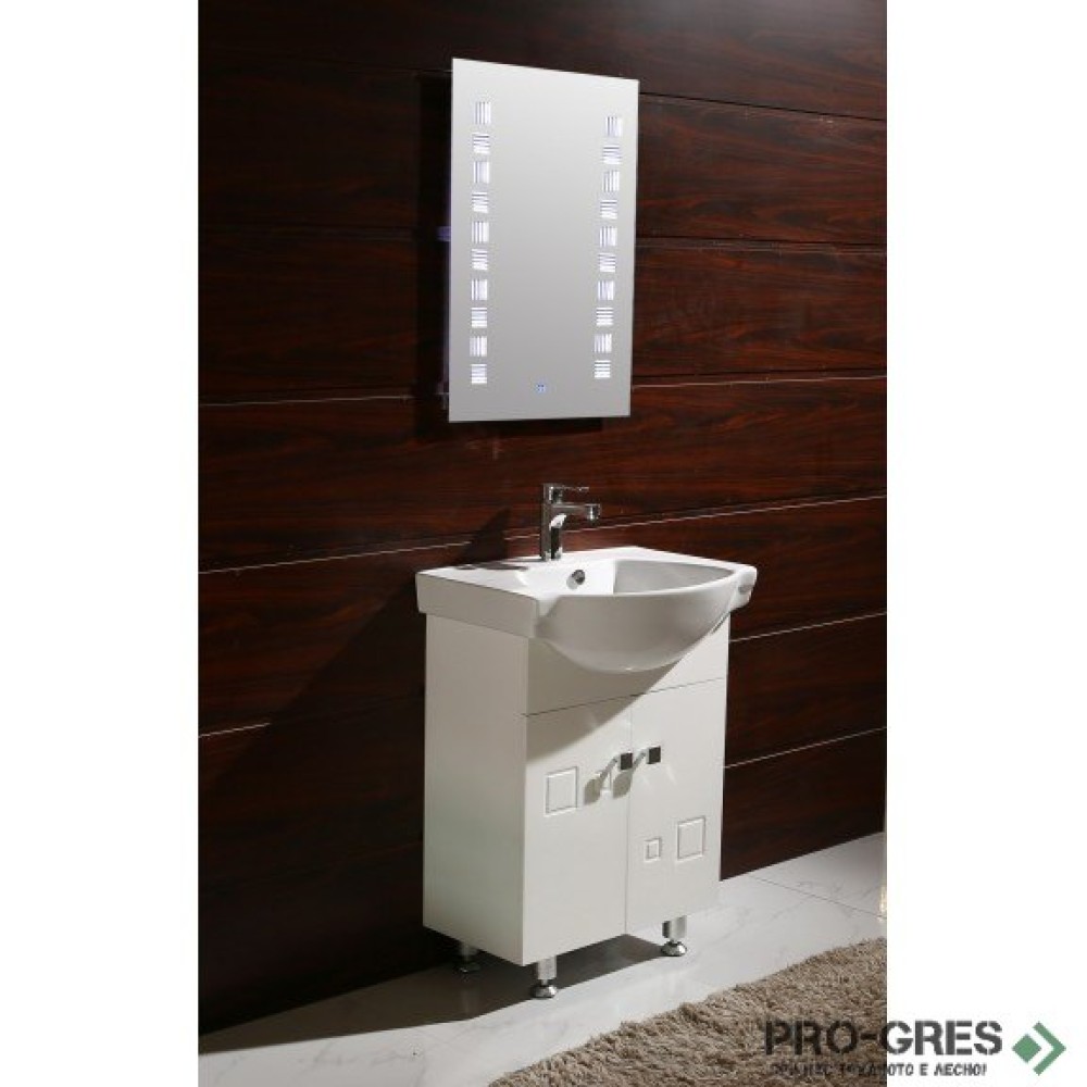 Стоящ PVC шкаф за баня "АЙВЪН" 60см, Inter Ceramic ICP 6080