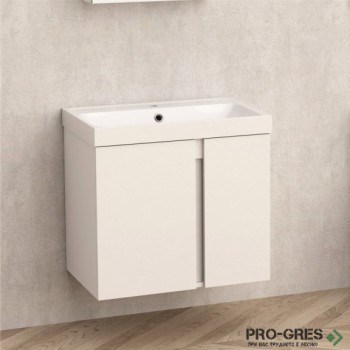 Долен PVC шкаф за баня "ЗОРА" 60см, Inter Ceramic ICP 6087
