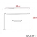Конзолен PVC шкаф за баня "САВАНА" 85см, Inter Ceramic ICP 6249