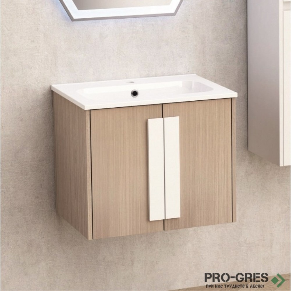 Долен шкаф за баня 61cm,  Inter Ceramic ICP 6451-3