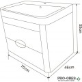 Конзолен PVC шкаф за баня 70см, Inter Ceramic ICP 7046WOODEN