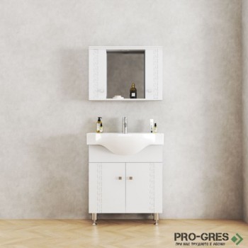 Стоящ PVC шкаф за баня,бял, Inter Ceramic ICP 7047 Стоящ PVC шкаф за баня,бял, Inter Ceramic ICP 7047