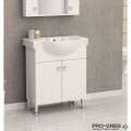 Стоящ PVC шкаф за баня,бял, Inter Ceramic ICP 7047