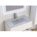 Долен шкаф за баня 80cm,с мивка, сив мат, Inter Ceramic ICP 7955+ICC 8066G
