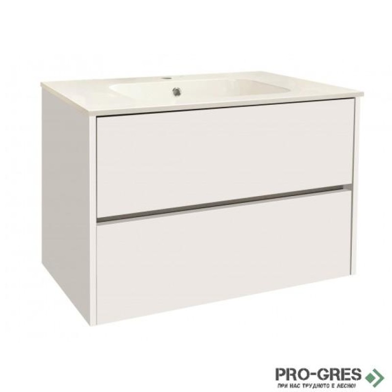 Долен шкаф за баня PVC,бял, 80см, Inter Ceramic ICP 7955