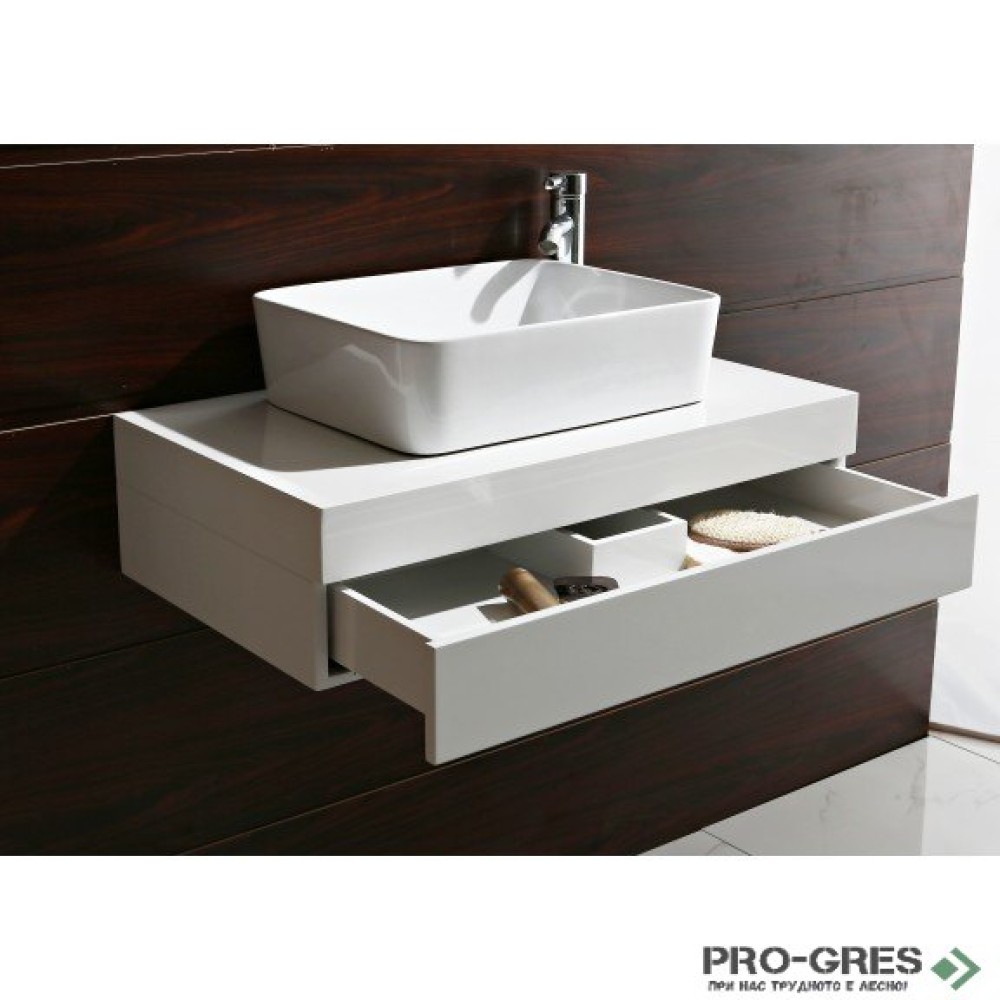 Плот за баня PVC, без умивалник, "АНЕЛИЯ" 80см, Inter Ceramic ICP 8020W