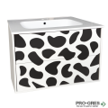 Долен PVC шкаф за баня 80см, Inter Ceramic ICP 8045B