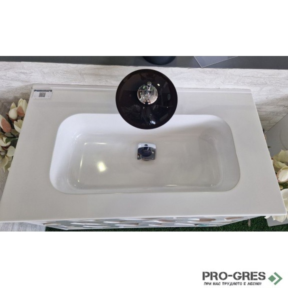 Долен PVC шкаф за баня 80см, Inter Ceramic ICP 8045B