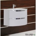Долен PVC шкаф за баня със стъклен умивалник 80см, Inter Ceramic ICP 8064