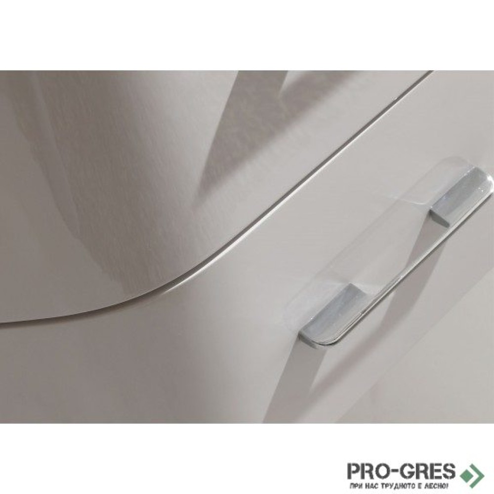 Долен PVC шкаф за баня със стъклен умивалник 80см, Inter Ceramic ICP 8080W