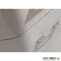 Долен PVC шкаф за баня със стъклен умивалник 80см, Inter Ceramic ICP 8080W