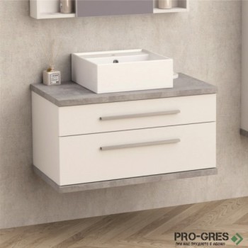 Долен PVC шкаф за баня без умивалник 80см, Inter Ceramic ICP 8144-1
