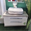 Долен PVC шкаф за баня без умивалник 80см, Inter Ceramic ICP 8144-1