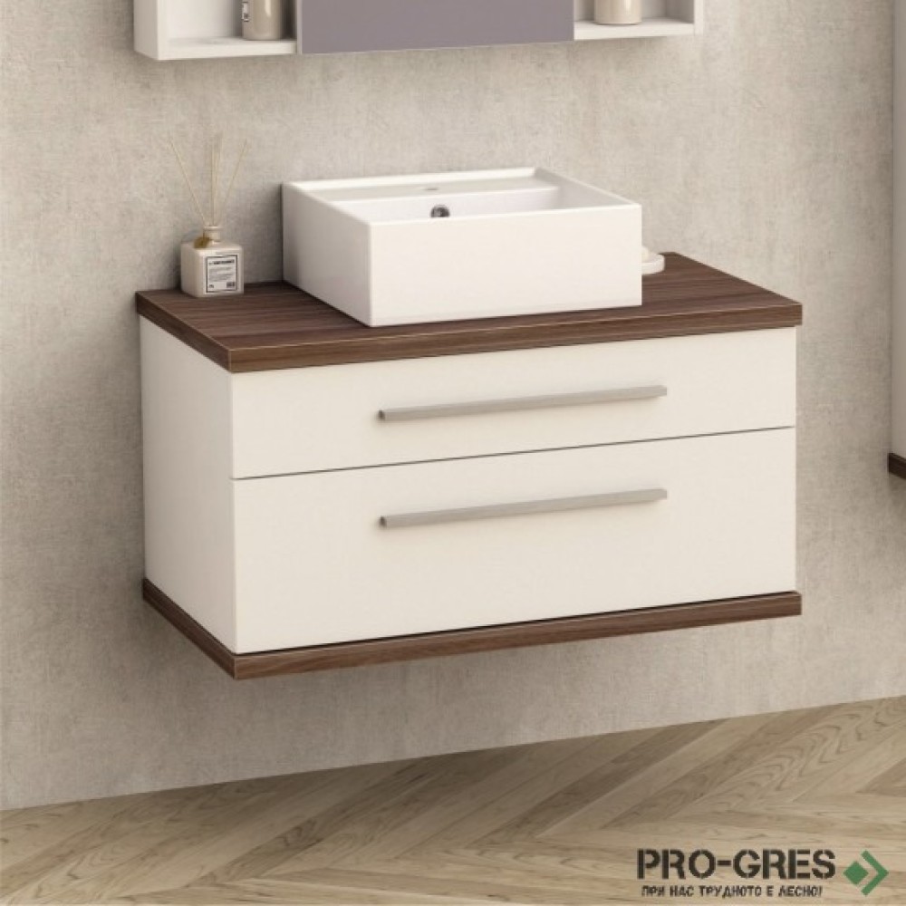 Долен PVC шкаф за баня без умивалник 80см, Inter Ceramic ICP 8144-2